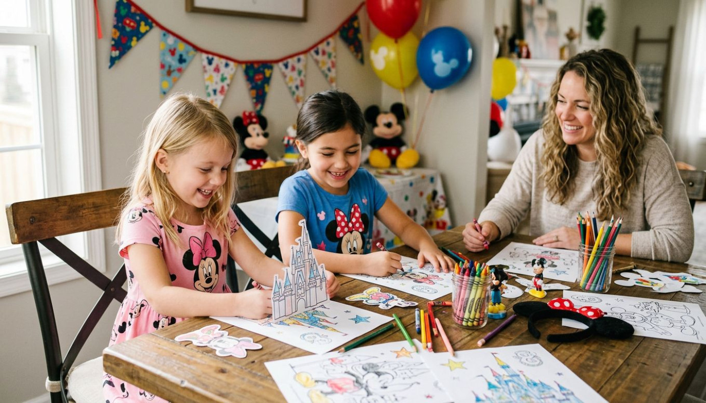 Anniversaire Disney : des idées déco à colorier pour émerveiller